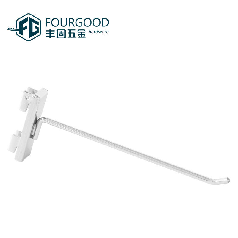 Fenggu fábrica exportación galvanoplastia Tarjeta de gancho de línea recta agujero rectangular gancho tienda teléfono caso gancho sin costura gancho