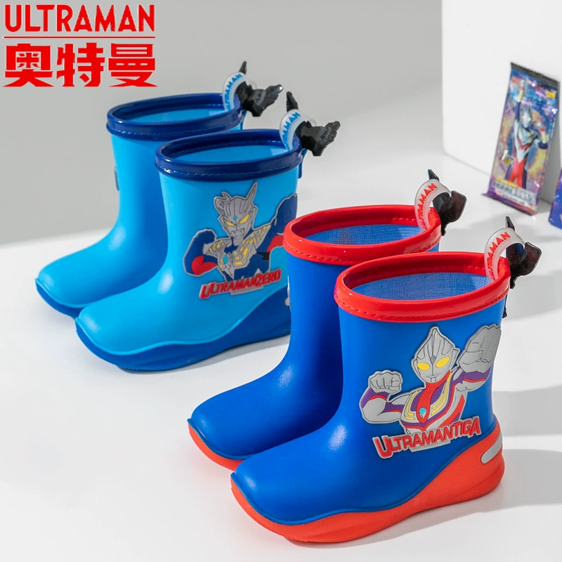 Новая шлифовальная лапша Dega Cerro Ultaman Детские дождевые сапоги для мальчиков средняя труба резиновая обувь для студентов детские нескользящие водяные сапоги