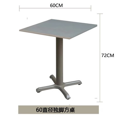 Mesa cuadrada de un solo pie de 60 diámetro