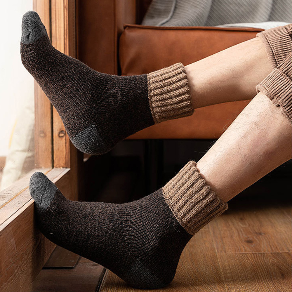 Thickened Wool Socks - Gray