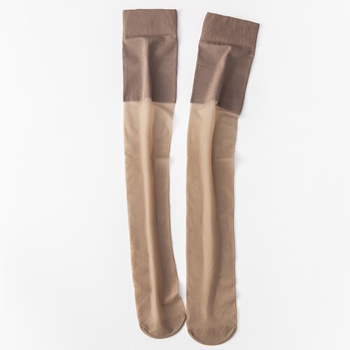 Summer Long Thigh-High Knee-Highs, Thin & Sexy Women's Silk Stockings – Seamless, Anti-Chill for 