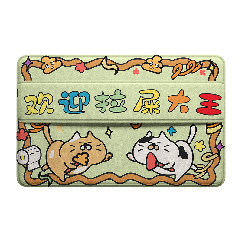Baño alfombra de suelo absorbente de agua alfombra de la puerta del baño alfombra de la puerta del baño caricatura alfombra antideslizante alfombra de limpieza de pies alfombra de baño