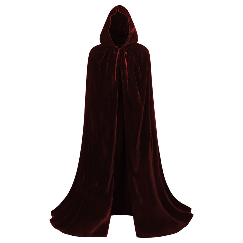 ハロウィンマントコスプレ仮装コスチューム魔女マント魔女死神ゴールデンベルベット布悪魔潮|undefined