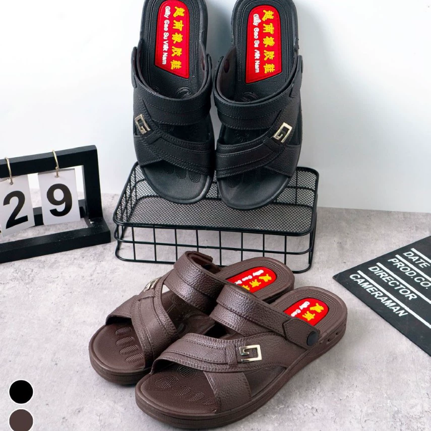 Wuchuan вьетнамский ПВХ корейская версия противоскользящих повседневных мужских сандалий