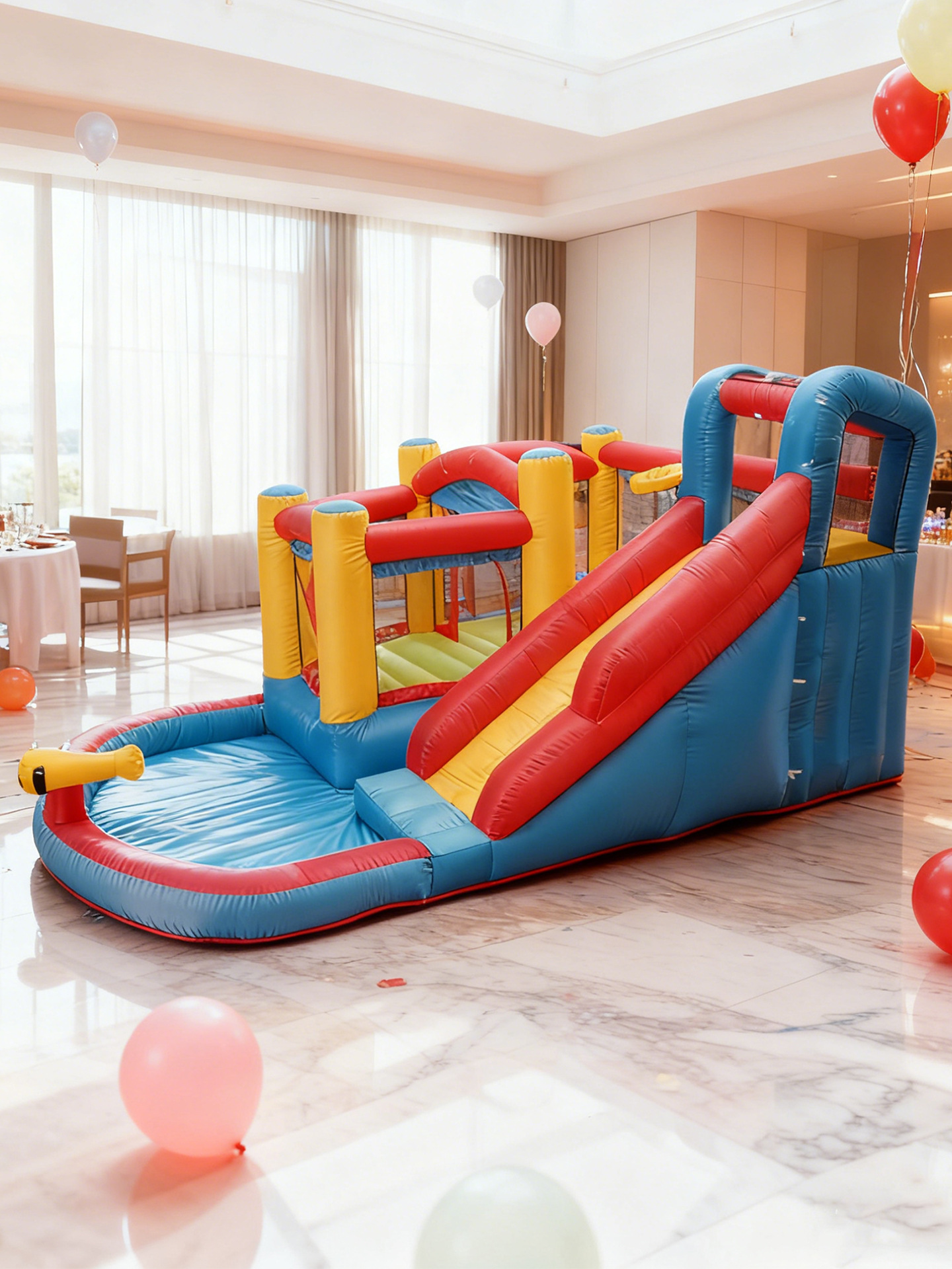 castillo infláble al aire libre con tobogan infláble doméstico con tobogan infláble para niños pequeños castillo infláble combinación de juguetes de parque de atracciones