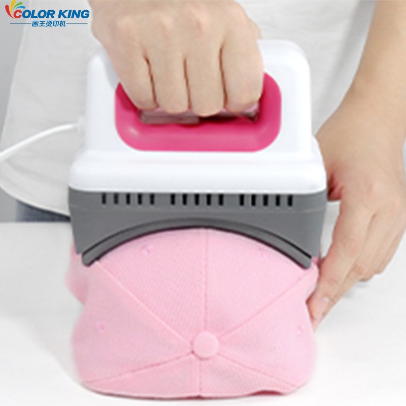 Máquina de prensado en caliente para gorras, máquina multifuncional para hornear sombreros, máquina de etiquetado en caliente para sombreros de pescador, práctica para el hogar