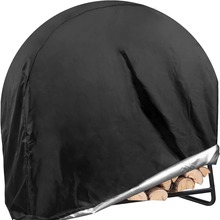 跨境圆型柴火架罩家具罩户外防水原木架盖柴火棚罩圆形火木架盖