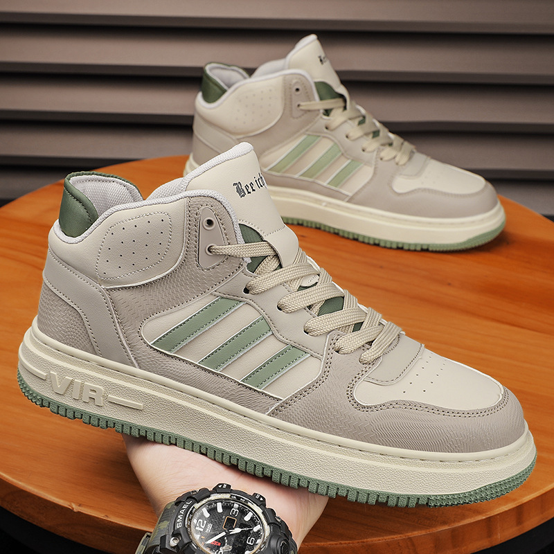 Men's Shoes Autumn and Winter New Style Air Force Sneakers Men's High-Top Versatile Trendy Sports Youth Leather Fashion Casual Shoes