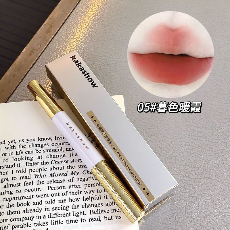 【口紅唇線筆】kakashow柔らかい霧二頭唇線筆二合一描唇形メーカー卸売り|undefined
