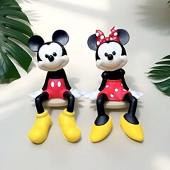 ミッキーとミニーのトレンディなおもちゃのフィギュアミッキーの装飾品漫画風ワインキャビネットテレビキャビネット玄関漫画の装飾ギフト
