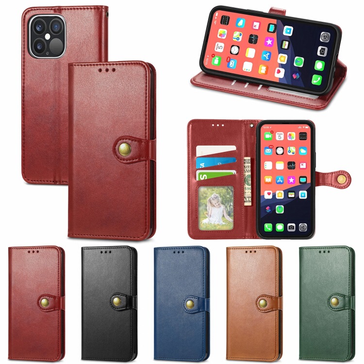 For IPHONE14 13 12 11 PRO MAX XR X 876 S22 S21 round buckle business leather case For IPHONE14 13 12 11 PRO MAX XR X 876 S22 S21 round buckle business leather case