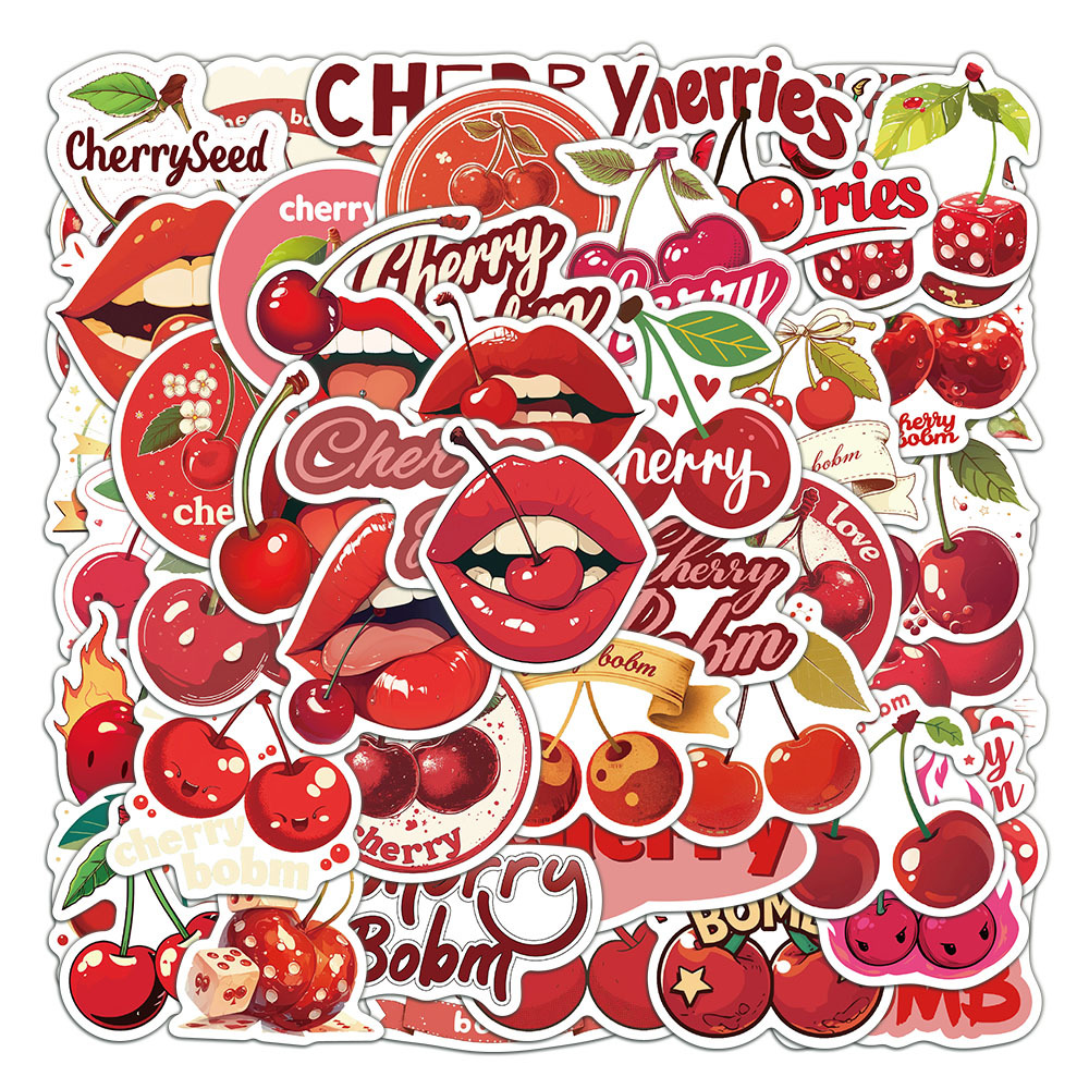 33g Weight Stickers Stationery Type 1 Set Quantity School Occasion PVC Material Cartoon, Letter, Peach, Cherry, Graffiti Pattern Cute Style 1 Set Cartoon Letter Peach School PVC Cute Stickers 1