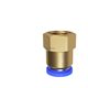 Pneumatic air pipe quick connector quick plug internal thread through internal wire fittings PCF6-01/8-02/10-03