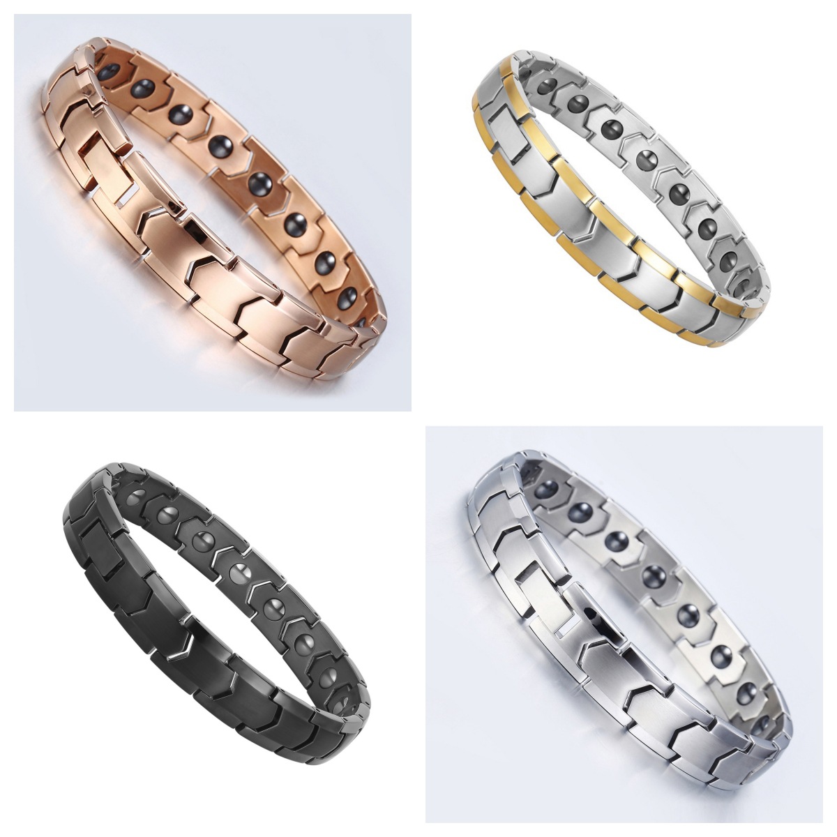Directly From The Manufacturer, Popular Stainless Steel Jewelry Bracelet, Titanium Steel, High-end Feel, Health Therapy,_voghion.com