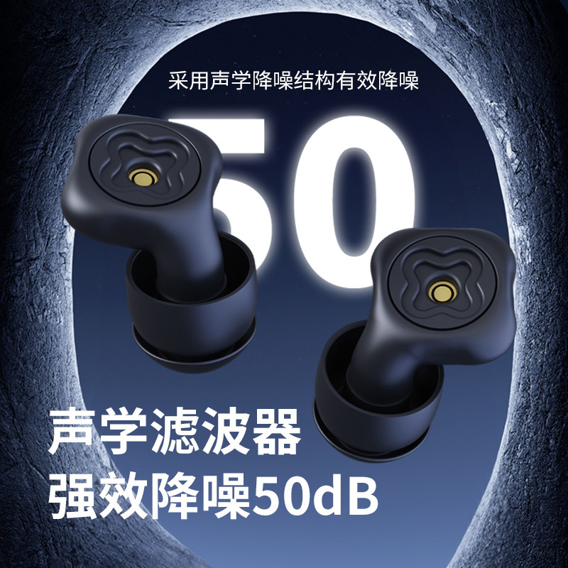 Newly Upgraded Filter Noise-Cancelling Earplugs Private Model Soundproofing for Sleeping Snoring Noise Reduction Silent Cross-Border Wholesale