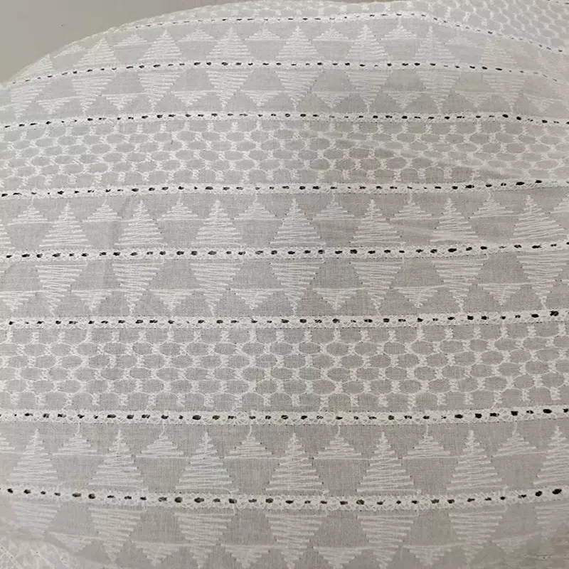 批发纤境纺织全棉绣花布 电脑刺绣9088镂空绣花面料 女装花边辅料