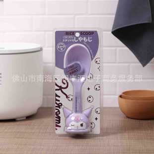 Vertical Rice Spoon, Kuromi Rice Spoon, Cute Cartoon Rice Serving Spoon, Big-Eared Dog Non-Stick Rice Spatula, Rice Cooker Spoon