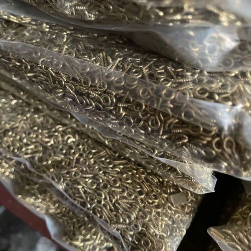 200 pcs/pack DIY jewelry accessories, threaded nine-character needle hand-turn screws, sheep’s eye 9-character screws