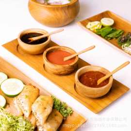 木制调味罐创意调味瓶香料盒木质复古实木盐罐带盖佐料罐厨房用品