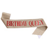 Birthday party golden shoulder strap etiquette belt BIRTHDAY GIRL Queen Birthday girl belt belt