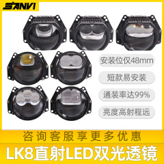 三为SANVI-LK8系列方款圆款直射反射透镜远近一体LED大灯升级