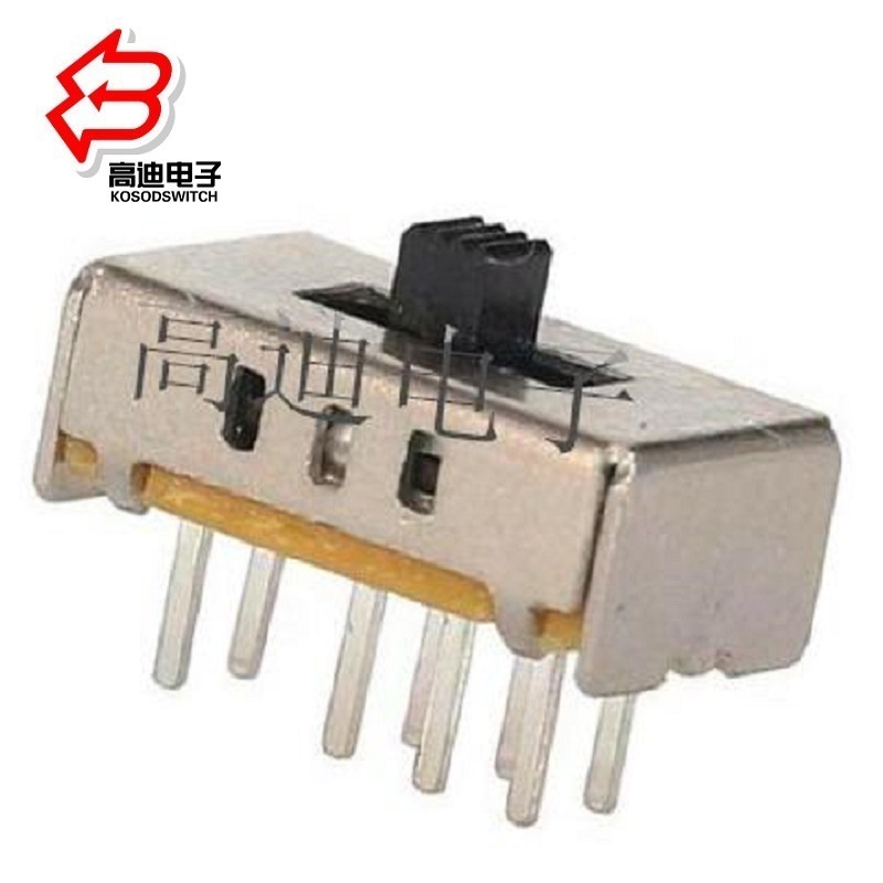 厂供三档拨动开关弹片式/3位滑动开关弹片结构8脚/3位拨码开关8脚