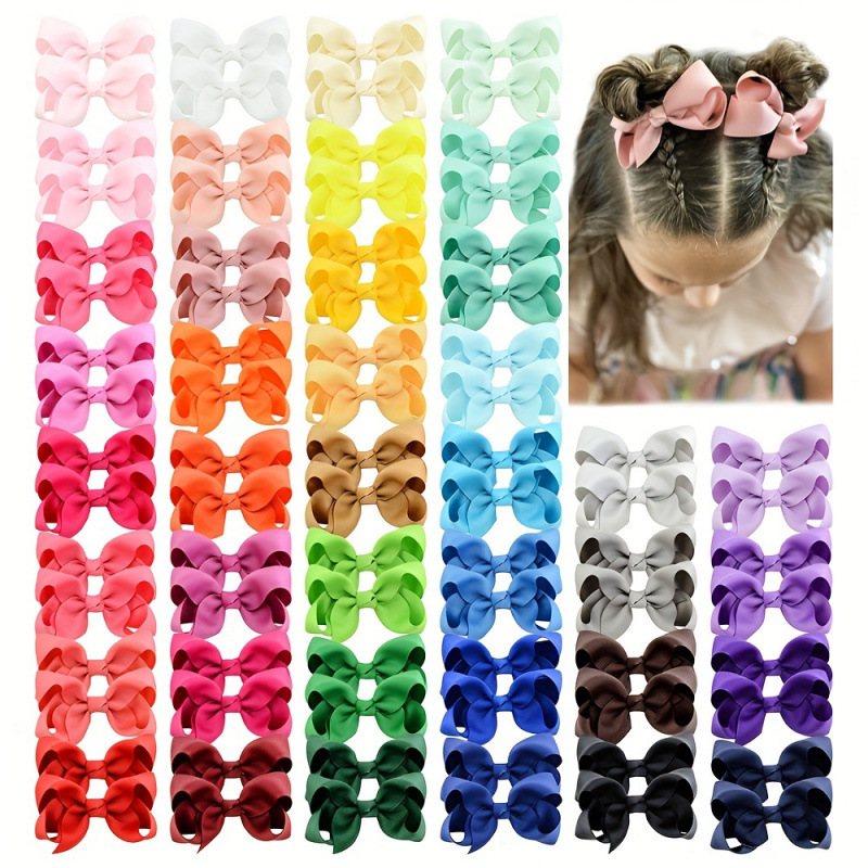 2026 Autumn and Winter Cross-Border Foreign Trade New Bow Hair Clips for Girls Soft Pastel
