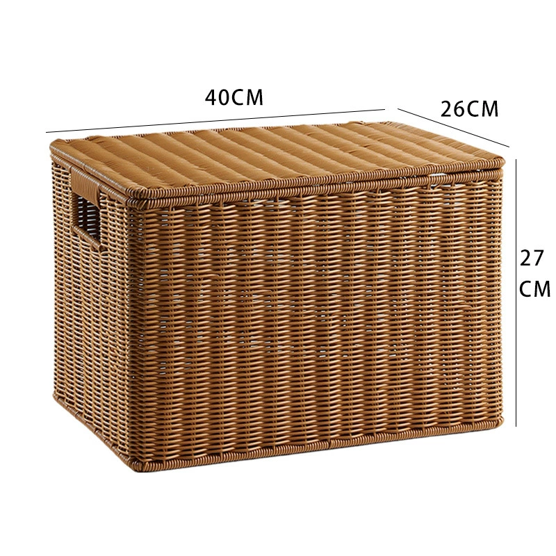 Straw Japanese storage box, woven accessory, storage system