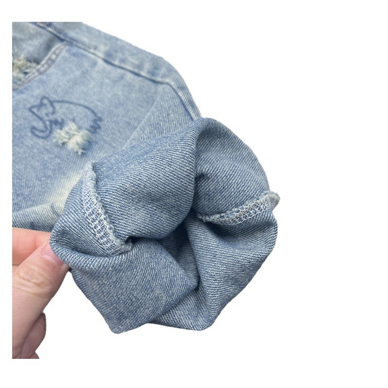 Blugi pentru copii, primăvară și bebeluși la modă pentru toamnă, versiune coreeană, model graffiti cu picior drept pentru băieți._voghion.com