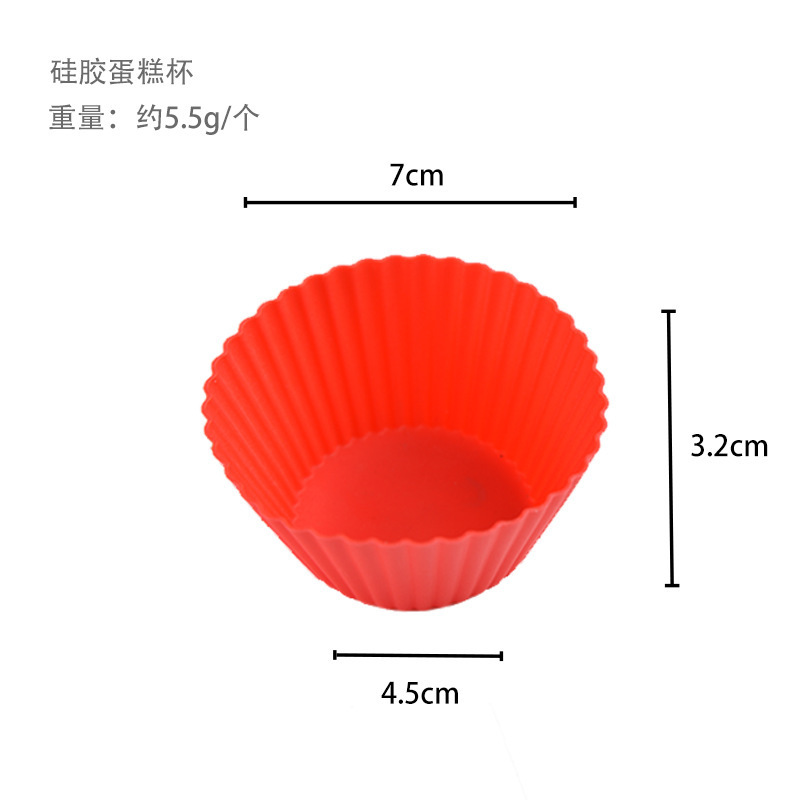 スポット食品グレードのシリコーンケーキ型マルチカラー高温耐性マフィンカップ型再利用可能なビスケット型抜き|undefined