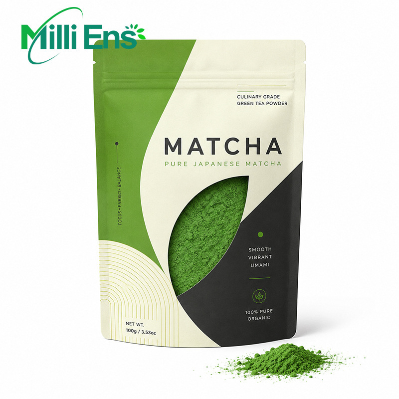 Matcha Green Tea Powder of High Quality Is Used in Latte Coffee Shops and Matcha Shops Matcha Green Tea Powder of High Quality Is Used in Latte Coffee Shops and Matcha Shops