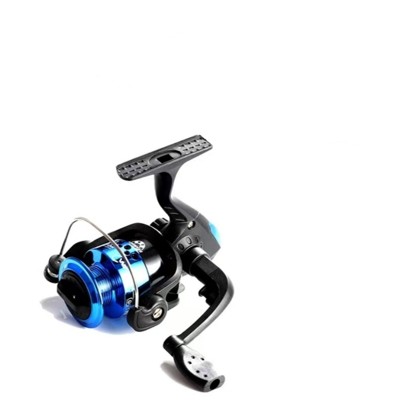 Blue fishing reel (wireless, no paper box)
