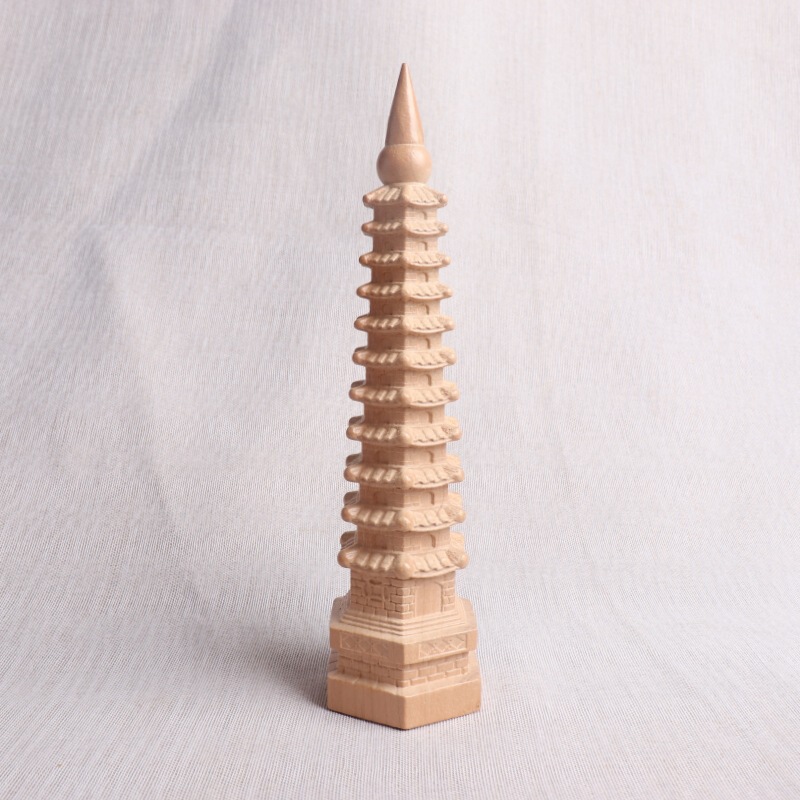 桃木7层9层11层13层文昌塔木雕摆件工艺品办公室考试文昌塔摆件|undefined
