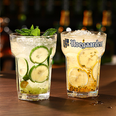 ins風網紅莫吉托杯餐廳水杯超大玻璃杯果汁杯水果茶杯福佳杯800ml
