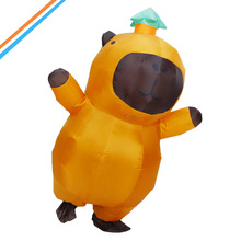 萝卜卡皮巴拉充气服人偶服玩偶服吉祥物服装表演服万圣节派对道具