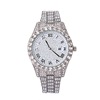 Fashionable steel belt, diamond quartz swiss watch, city style, simple and elegant design, diamond encrusted, wholesale