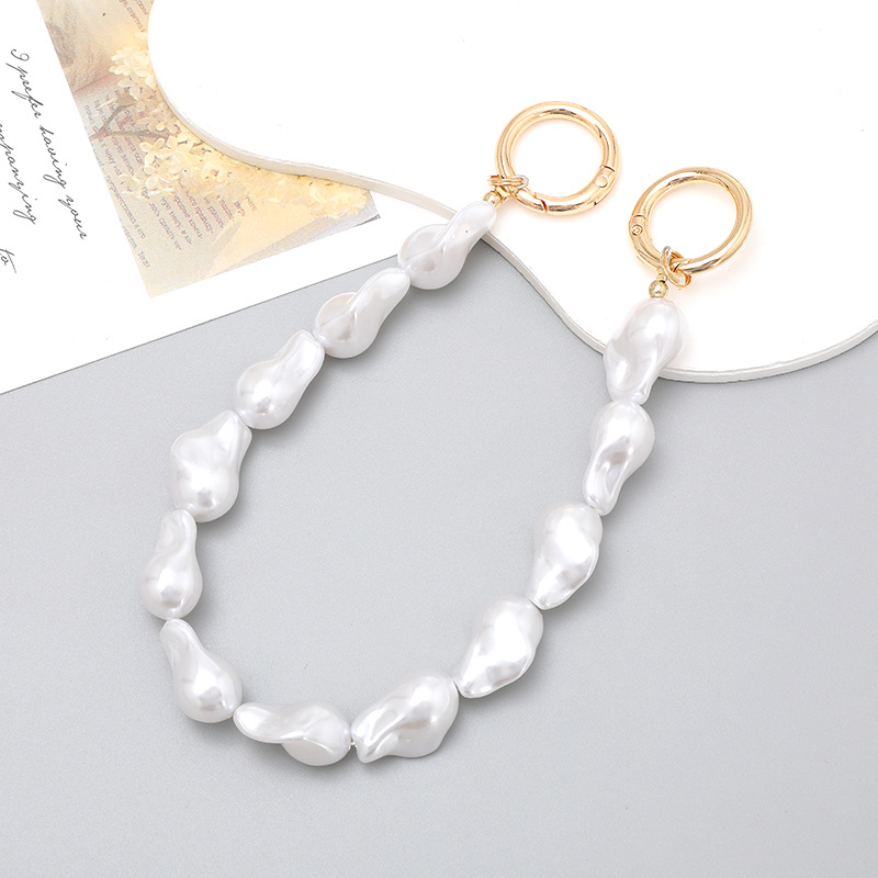 Asymmetrical, Plating Design Simple Style, Classic Style Style 1 Piece Simple Style Classic Style Irregular Geometric Acrylic Asymmetrical Plating Bag Pendant Mobile Phone Chain