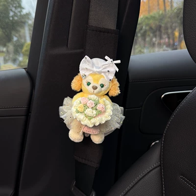 Style for Couples, Seat belt shoulder pad - flower-cake-security-belt-shoulder-pads