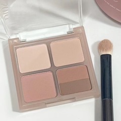 So gentle, five colors for daily light makeup, commuting, full matte eyeshadow palette, lotus root powder, brown palette, milk tea, earthy color, affordable price for students