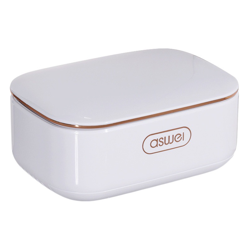 Caja de jabón para jabón montado en la pared drenando ponche-rack de almacenamiento doméstico con tapa artefacto dormitorio viaje inodoro