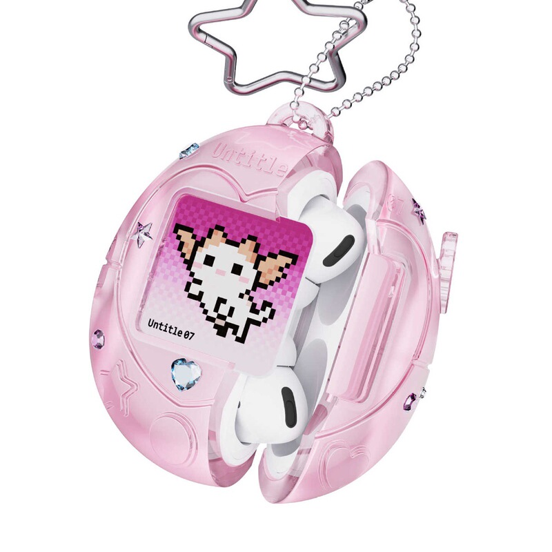 Untitle07 Apple Earphone Protective Case Millennium Retro Electronic Pet High-End Pendant Personalized Design for Girls