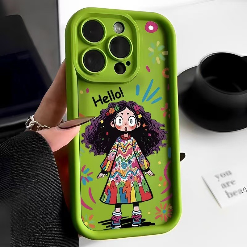 Esmeril-verde-rizado chica