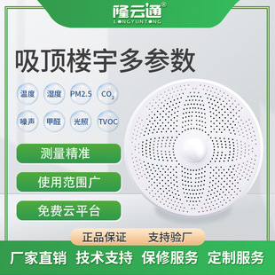 Small indoor air quality detector intelligent building gas monitoring CO2 formaldehyde TVOC detection manufacturers