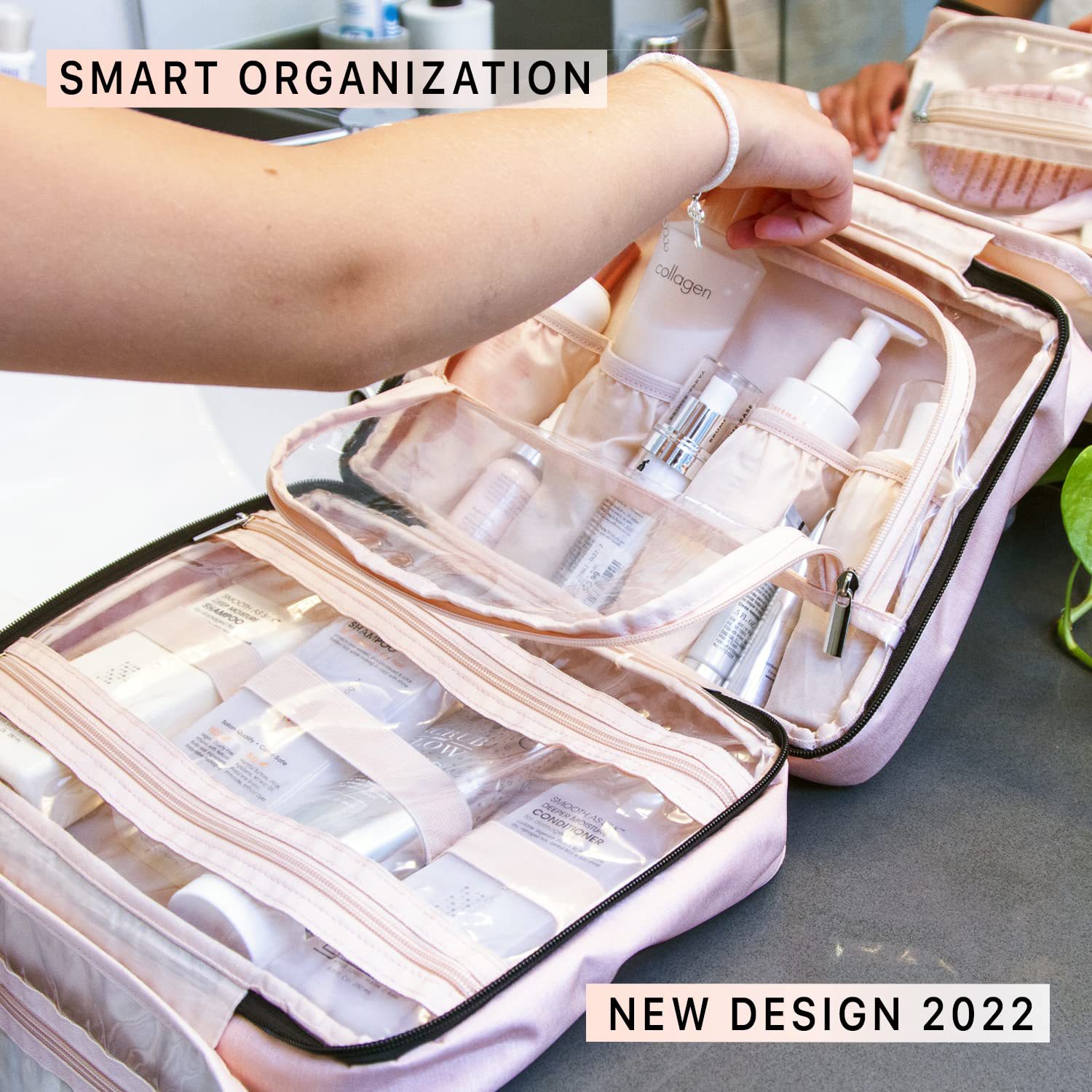 Fashion wash bag, wash bag, makeup bag, wash set with hook travel bag, storage bag travel set_voghion.com