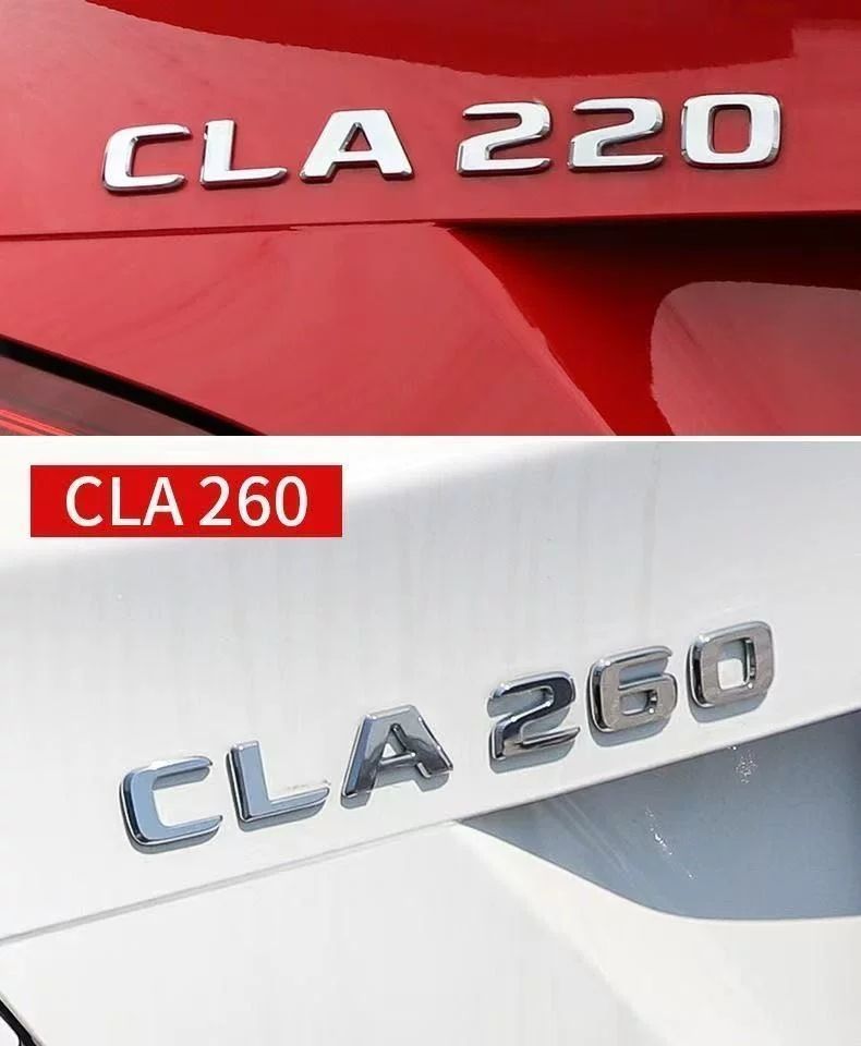 Suitable for Mercedes-Benz CLA260 car stickers, CLA200 rear emblem, CLA45 emblem, CLA220 car emblem, AMG decorative modifications