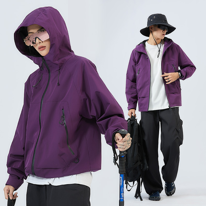 Lucky Deer Mountain Outdoor Jacket Women's Windproof Waterproof Jacket Jacket Men's Spring and Autumn Couple's Fishing Mountaineering Suit