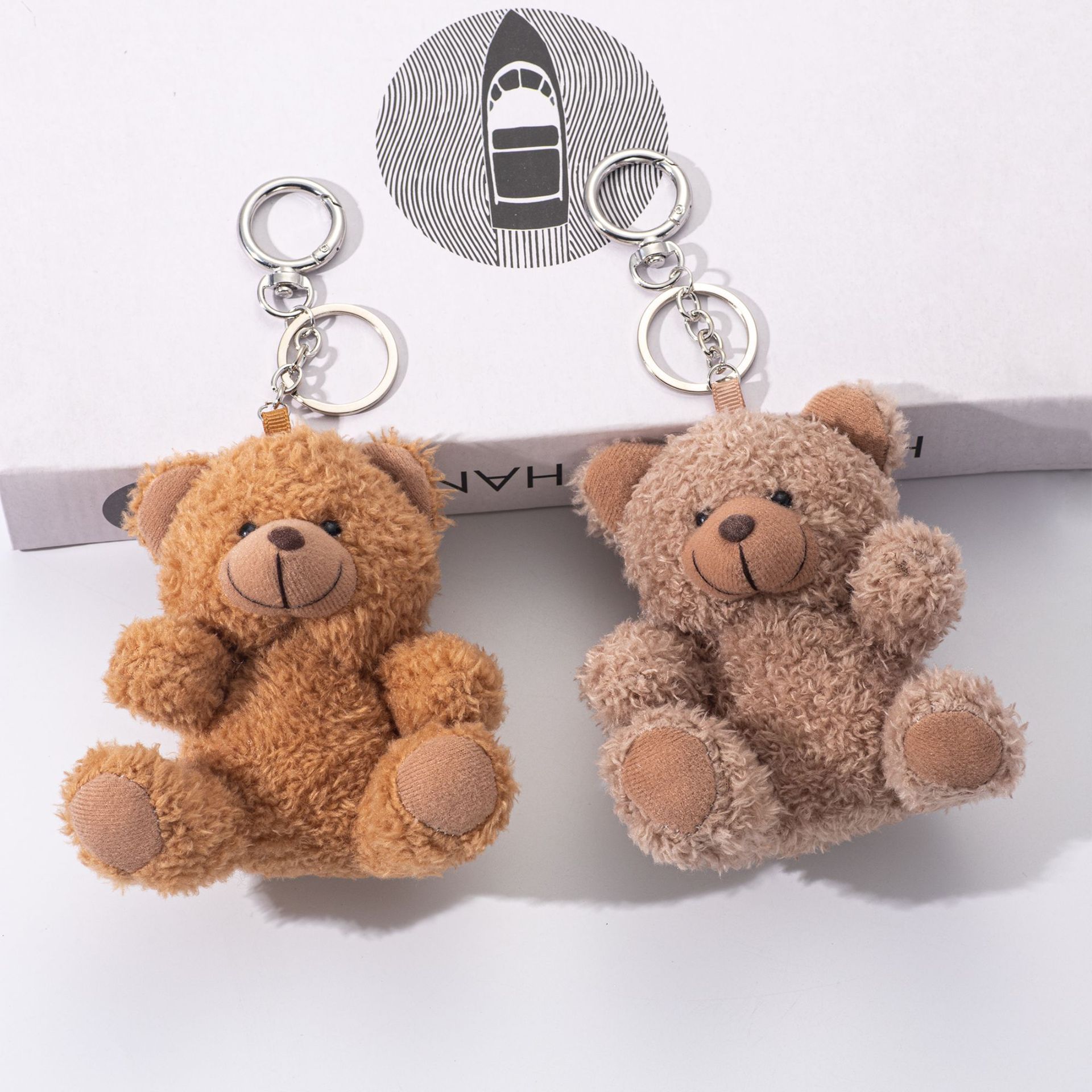 Cartoon peluche Teddy Bear bolso colgante llavero creativo accesorios de muñeca bolso colgante bolso