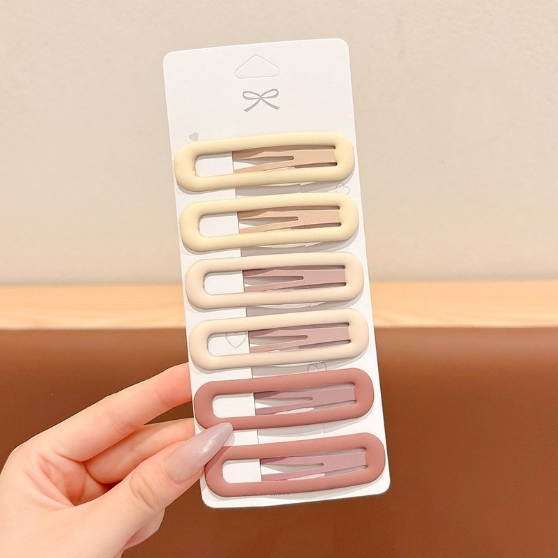Yellow + light purple + pink hairpins - 6 pcs 7cm