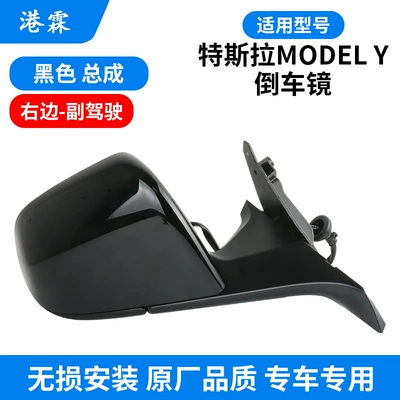 y rearview mirror assembly 19-24 – Rear mirror/rearview mirror assembly - black-assembly-passenger-ordinary-lens