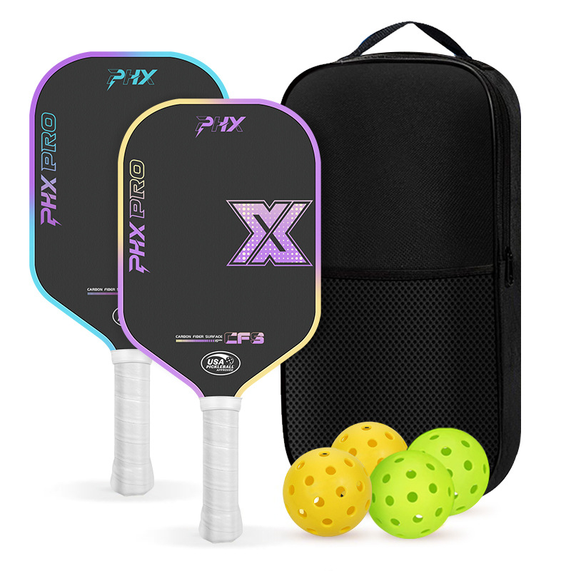 Cross-Border Exclusive Supply of T700 Carbon Fiber Customized Pickleball Racket Set, Complete Pickleball Racket Set Factory